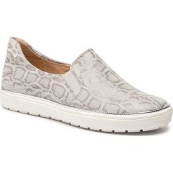 Tenisówki CAPRICE - 9-24662-22 Lt Grey Snake 255. Szare półbuty damskie Caprice, bez wzorów, ze skóry, bez zapięcia. W wyprzedaży za 189,00 zł.
