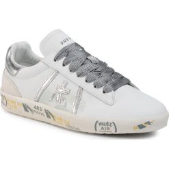 Sneakersy PREMIATA - Andyd 4678 White. Białe półbuty damskie Premiata, na co dzień, bez wzorów, ze skóry, bez obcasa, bez zapięcia. Za 679,00 zł.