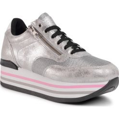 Sneakersy JENNY FAIRY - RH904189-W Silver. Szare półbuty damskie Jenny Fairy, ze skóry ekologicznej. W wyprzedaży za 89,99 zł.