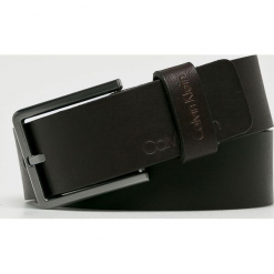 Calvin Klein - Pasek skórzany. Czarne paski męskie Calvin Klein, w paski, z materiału. Za 159,90 zł.