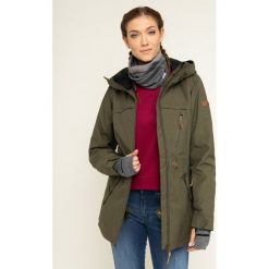 Parka Roxy Stated ERJTJ03225. Zielone kurtki damskie Roxy, m, bez wzorów, z poliesteru, bez kaptura. W wyprzedaży za 769,00 zł.