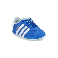 Buty Dziecko adidas GAZELLE CRIB. Niebieskie trampki dziewczęce Adidas, bez wzorów, bez zapięcia. Za 119,20 zł.