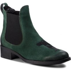 Buty zimowe damskie: Sztyblety MACIEJKA - 03283-09/00-3 Zielony/Haft