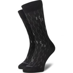 Skarpety Wysokie Męskie BOSS - Rs Monogram Mc 50425483 001. Czarne skarpetki męskie Boss, bez wzorów, z elastanu. Za 59,00 zł.