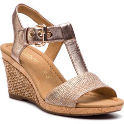 Espadryle GABOR - 82.824.18 Beige/Rame (Grata). Pomarańczowe espadryle damskie marki Gabor, bez wzorów, ze skóry, bez obcasa, na obcasie. W wyprzedaży za 299,00 zł.