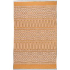 Chusty damskie: Chusta hammam w kolorze pomarańczowo-beżowym – 180 x 100 cm