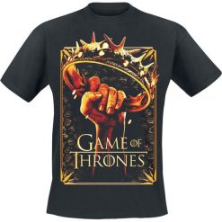 Gra o Tron Crown T-Shirt czarny. Czarne koszulki męskie marki Gra o Tron, l, bez wzorów, bez kołnierzyka. Za 74,90 zł.