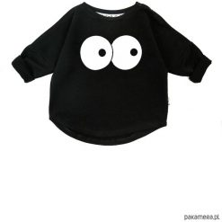 Bluzy dziewczęce: Bluza Oczy – czarny