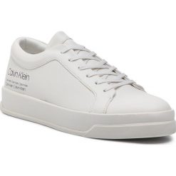Sneakersy CALVIN KLEIN - Fausto F1280 White. Białe sneakersy męskie Calvin Klein, na co dzień, bez wzorów, ze skóry ekologicznej, eleganckie, bez zapięcia. W wyprzedaży za 579,00 zł.