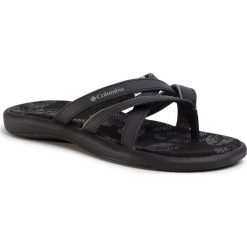 Japonki COLUMBIA - Kambi II BL1034 Black/Ti Grey Steel 010. Czarne klapki damskie Columbia, bez wzorów, ze skóry, bez obcasa. Za 199,00 zł.