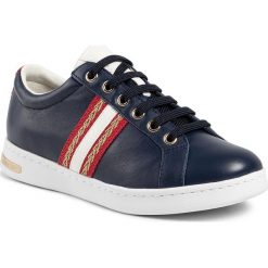 Sneakersy GEOX - D Jaysen A D921BA 08554 C4000 Blue. Niebieskie półbuty damskie Geox, na co dzień, bez wzorów, ze skóry, bez obcasa, bez zapięcia. W wyprzedaży za 379,00 zł.