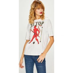 Medicine - Top Music Wall. Szare topy damskie MEDICINE, l, z nadrukiem, z bawełny, z okrągłym kołnierzem. Za 59,90 zł.