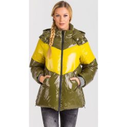 KURTKA puchowa twinset. Zielone kurtki damskie Twinset, z materiału. Za 674,50 zł.