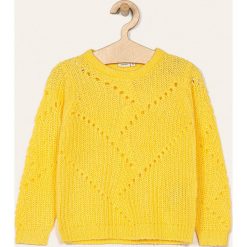 Name it - Sweter dziecięcy 116-152 cm. Różowe swetry dziewczęce Name it, bez wzorów, z bawełny, z okrągłym kołnierzem, bez rękawów, bez kaptura. Za 89,90 zł.