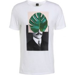 BOSS Orange TIMEN Tshirt z nadrukiem white. Białe koszulki polo męskie BOSS Orange, m, z nadrukiem, z bawełny. Za 249,00 zł.
