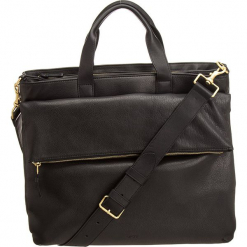 Skórzana torba "Kimo 5" w kolorze czarnym na laptopa - 40 x 28 x 6 cm. Czarne torby na laptopa BREE, w paski, z materiału. W wyprzedaży za 1182,95 zł.