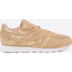 Reebok Classic - Buty Cl Lthr Shimmer. Żółte buty sportowe damskie Reebok Classic, bez wzorów, ze skóry, sportowe, reebok classic. W wyprzedaży za 219,90 zł.