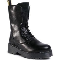 Trapery JENNY FAIRY - WS2860-15 Black. Czarne trapery damskie Jenny Fairy, ze skóry ekologicznej, bez obcasa, bez zapięcia. Za 149,99 zł.