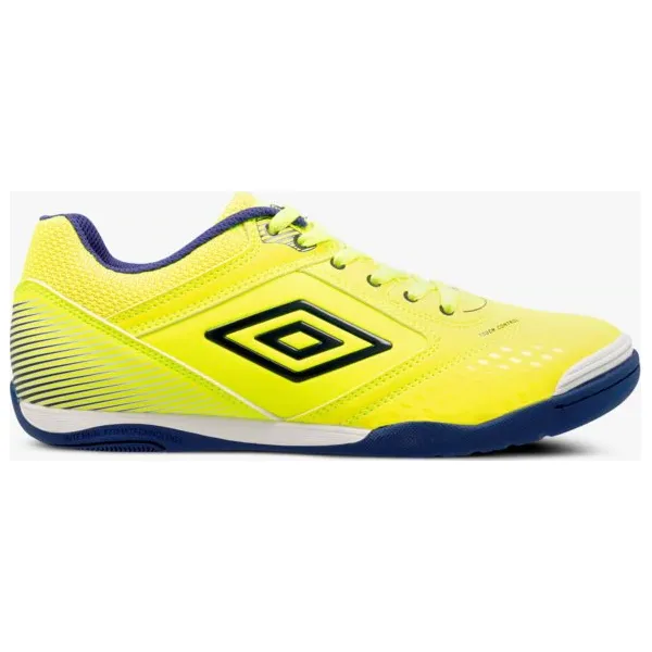 Umbro Chutaco buty męskie, żółty, rozmiar 44,5. Żółte buty sportowe męskie Umbro, z gumy, bez zapięcia, do piłki nożnej. W wyprzedaży za 71,99 zł.