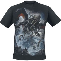 Spiral Cthulhu T-Shirt czarny. Czarne koszulki męskie Spiral, l, z nadrukiem, z okrągłym kołnierzem. Za 74,90 zł.