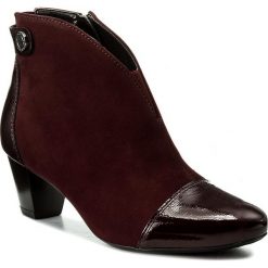 Botki ARA - 12-42086-78 Brunello. Czerwone botki damskie na obcasie marki ara, z lakierowanej skóry. W wyprzedaży za 309,00 zł.
