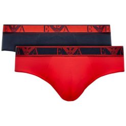 Komplet 2 par slipów Emporio Armani Underwear 111733 9P715 09674. Slipy męskie Emporio Armani Underwear, m, bez wzorów, z elastanu. W wyprzedaży za 109,00 zł.