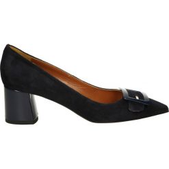 Czółenka - 5974 CAM BLU. Czarne buty ślubne damskie Venezia, ze skóry. Za 239,00 zł.