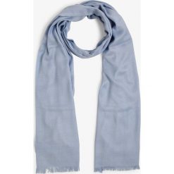 Marie Lund - Szalik damski, niebieski. Niebieskie szaliki damskie Marie Lund, bez wzorów, z tkaniny. Za 89,95 zł.
