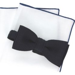 Mucha special granatowy classic 202. Niebieskie muszki męskie Recman, bez wzorów. Za 49,00 zł.