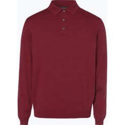 Finshley & Harding - Sweter męski z dodatkiem kaszmiru – Black Label, czerwony. Czerwone swetry klasyczne męskie marki Finshley & Harding, s, z bawełny, eleganckie. Za 129,95 zł.