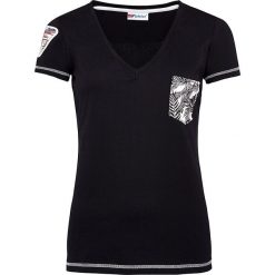 T-shirty damskie: Koszulka „Blue Palms” w kolorze czarnym