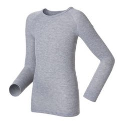 Odlo Koszulka tech. Odlo Shirt l/s crew neck WARM KIDS - 10459 - 10459/15700/152. Szare t-shirty chłopięce marki Odlo. Za 99,95 zł.