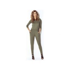 Kombinezon Erine. Zielone kombinezony eleganckie damskie marki Wow fashion, s, z elastanu, z dekoltem na plecach, długie. Za 199,00 zł.