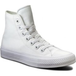 Trampki CONVERSE - Ct II Hi 150148C White/White. Białe trampki i tenisówki damskie Converse, bez wzorów, z gumy, bez zapięcia. W wyprzedaży za 249,00 zł.