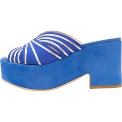 Chodaki damskie: Alberto Zago Klapki bluette/argento/olanda