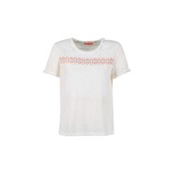 T-shirty z krótkim rękawem Moony Mood GUERMILLON. Białe t-shirty damskie Moony Mood, s, bez wzorów, bez kołnierzyka. Za 76,30 zł.