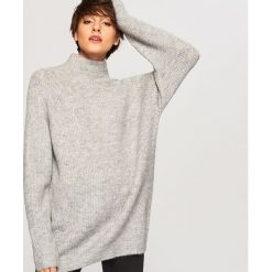 Sweter ze stójką - Jasny szar. Szare swetry klasyczne damskie marki Reserved, l, ze stójką. Za 119,99 zł.