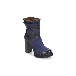 Botki Airstep / A.S.98 BLOC ZIP. Niebieskie botki damskie marki Airstep / A.S.98, bez obcasa, bez zapięcia. Za 911,20 zł.
