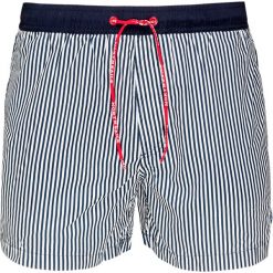 Szorty kąpielowe NORTH SAILS. Niebieskie kąpielówki męskie North Sails, z aplikacjami, z tkaniny. W wyprzedaży za 248,00 zł.