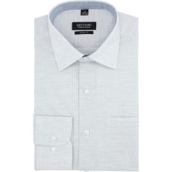 Koszula bexley 2745 długi rękaw slim fit szary. Szare koszule męskie Recman, m, bez wzorów, bez kołnierzyka, z długim rękawem. Za 149,00 zł.