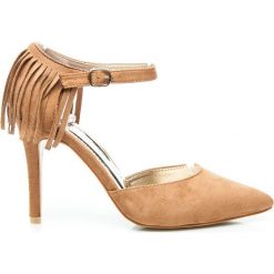 Szpilki: LUISA – szpilki zamszowe w stylu BOHO