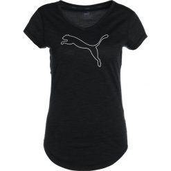 Puma CAT TEE Tshirt z nadrukiem black heather. Czarne t-shirty damskie Puma, xxl, z nadrukiem, z poliesteru. Za 149,00 zł.