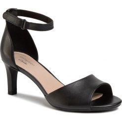 Sandały CLARKS - Alice Greta 261500914 Black Leather. Czarne klapki damskie Clarks, bez wzorów, ze skóry ekologicznej, bez obcasa, na obcasie. Za 339,00 zł.