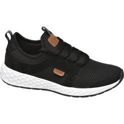 Sneakersy damskie Bench czarne. Czarne sneakersy damskie marki Bench, z materiału. Za 139,90 zł.