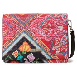 Desigual Torebka Damska Bols Folklore Cards, Czerwona. Czerwone torebki klasyczne damskie marki Desigual, bez wzorów, bez dodatków. Za 249,00 zł.
