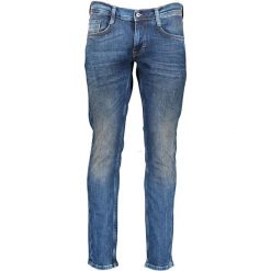 Dżinsy "Oregon" - Slim fit - w kolorze niebieskim. Niebieskie jeansy męskie Mustang Men, m, w paski, klasyczne. W wyprzedaży za 197,95 zł.