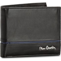 Duży Portfel Męski PIERRE CARDIN - TILAK15 8806 Nero/Blue. Czarne portfele męskie Pierre Cardin, bez wzorów, ze skóry. Za 99,00 zł.