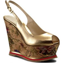 Sandały damskie: Sandały LORIBLU – 7E MZ1140 MZ Nappa Oro Scuro/Sugh.Prat