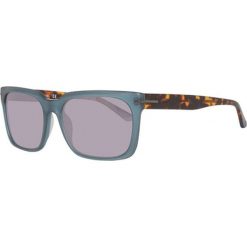 Gant okulary przeciwsłoneczne męskie, niebieskie. Niebieskie okulary przeciwsłoneczne męskie GANT, prążkowane. Za 185,00 zł.