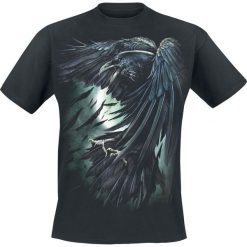 Spiral Shadow Raven T-Shirt czarny. Czarne koszulki męskie Spiral, l, z nadrukiem, z bawełny, z okrągłym kołnierzem. Za 74,90 zł.